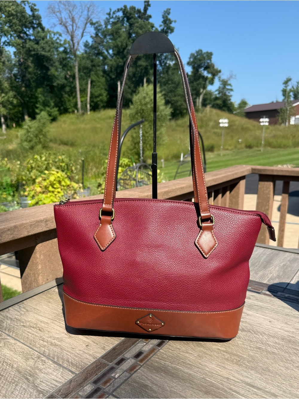 EUC St. John's Bay Westbrook Tote Bag Colorblock